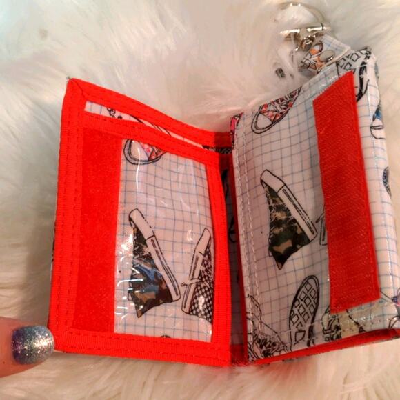 PAPERCHASE Retro Distressed Chucks Hi-Top Velcro Wallet - Picture 5 of 10